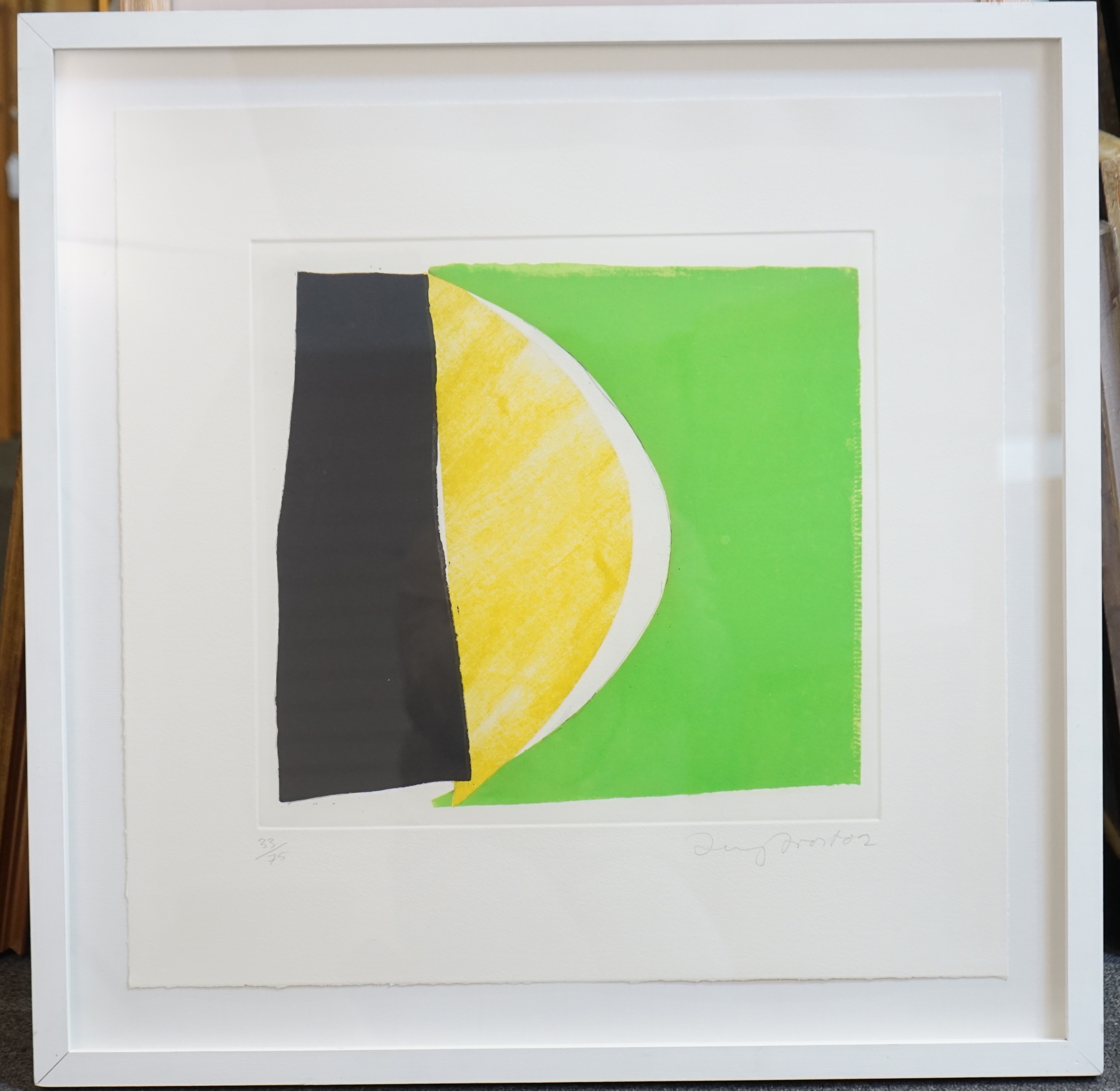 Sir Terry Frost, R.A. (1915-2003), Lemon, Green and Black, 2002, etching and aquatint on heavy wove paper, 38 x 39.5cm